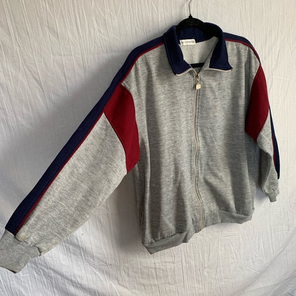 Vtg Womens Track Tennis Jacket 80s 90s Colorblock Full Zip Sport - Picture 4 of 8